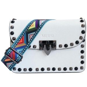 MERSI Ruby Crossbody Purse Bag White NWT Vegan Handcrafted